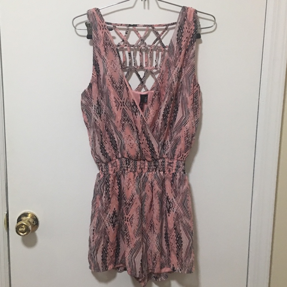 Pink Cutout Romper
